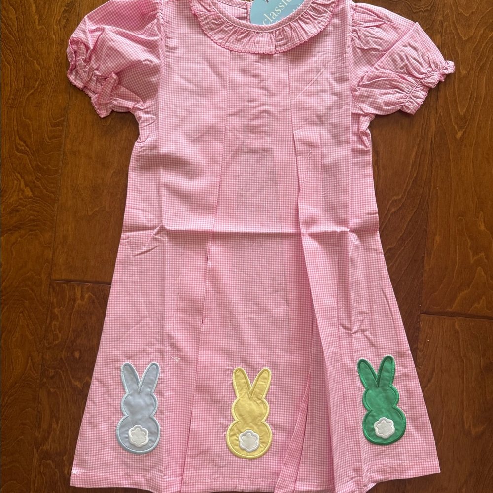 NWT Size 7 Classic Whimsy Peeps Pink Gingham Chloe Dress